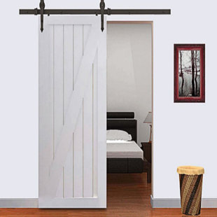 Barn Door Hardware You Ll Love Wayfair Arrow Sliding Standard Single Track Barn Door Hardware Kit