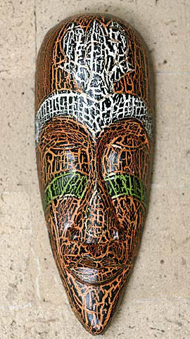 World Menagerie Exotic Emerald Wood Mask Wall Decor Wayfair