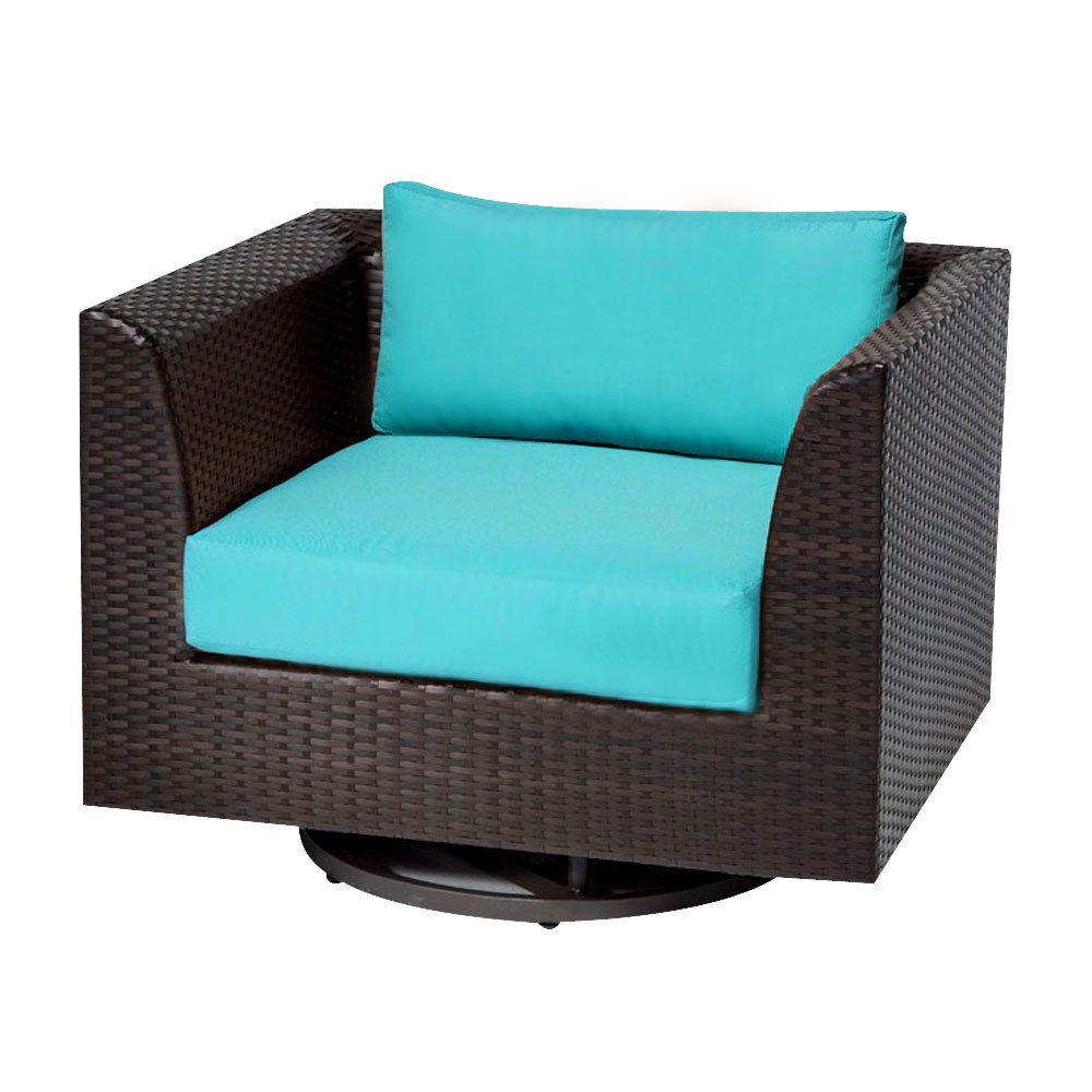 Tegan Swivel Patio Chair With Cushions Reviews Allmodern Tegan Swivel Patio Chair With Cushions