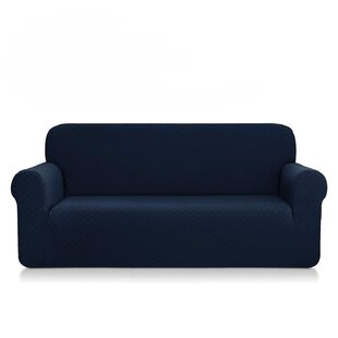Ultra Soft Rhombus Box Cushion Sofa Slipcover By Red Barrel Studio