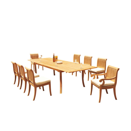 Rosecliff Heights Massenburg 7 Piece Teak Dining Set Wayfair