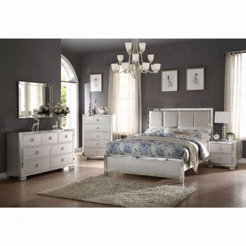 Rosdorf Park Cangelosi Upholstered Standard Configurable Bedroom Set Reviews Wayfair