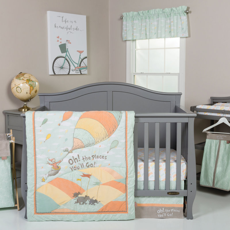 Trend Lab Dr Seuss Oh The Places You Ll Go 5 Piece Crib Bedding