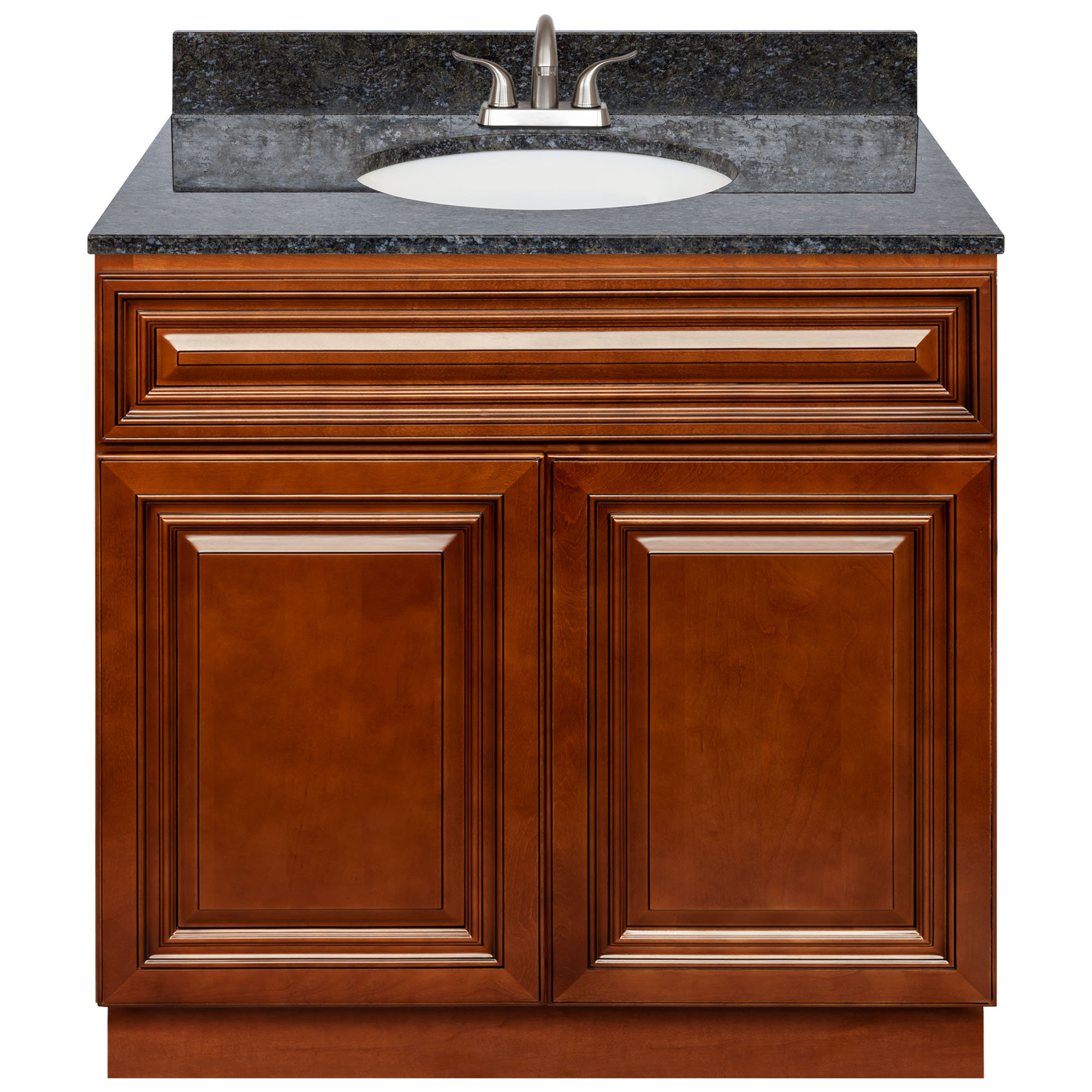 Charlton Home Ilkest 36 Single Vanity Cabinet Cherryville Absolute Black Granite Top Lb5b Faucet Wayfair