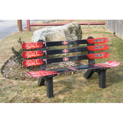 Snow Board Recycled Plastic Garden Bench Ski Chair