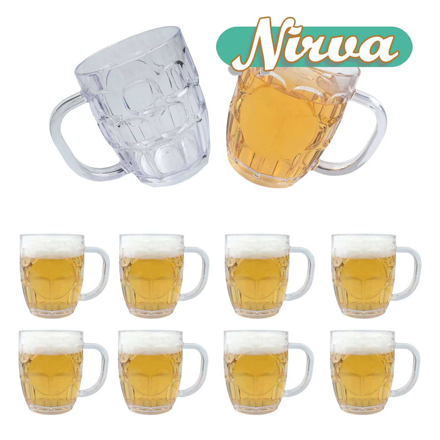 small plastic beer mugs