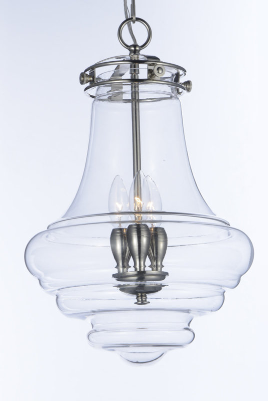 Laude Run Caulkins 3 Light Schoolhouse Pendant Reviews Wayfair Caulkins 3 Light Schoolhouse Pendant