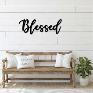 OUR NEST IS BLESSED Family Rustic Farmhouse Home Wall Decal Words Decor