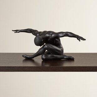 7.5 Tall 'in Balance' NOVICA Metallic Modern Bronze Sculpture