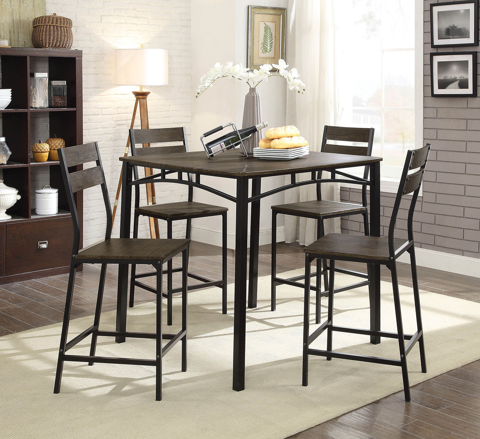 Williston Forge Tunstall 5 Piece Counter Height Extendable Dining Set Wayfair