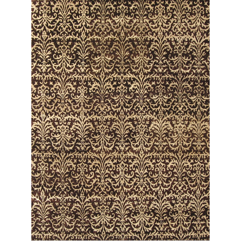 Exquisite Rugs Metropolitan Hand Knotted Wool Brown Ivory Area Rug Wayfair