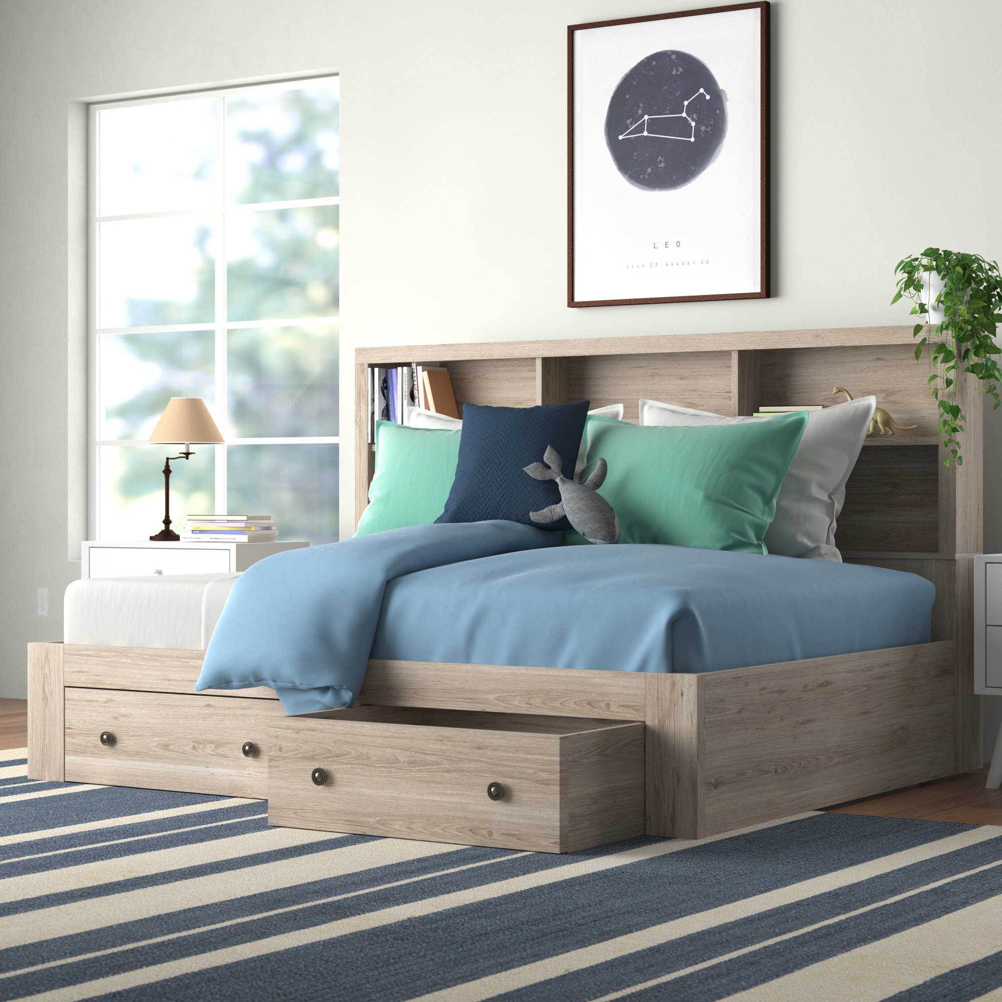 Viv Rae Shanda 2 Drawer Daybed With Bookcase By Viv Rae Reviews Wayfair