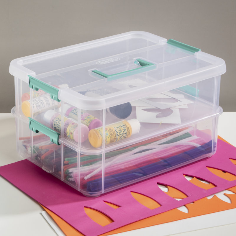 with Handle 3 Layer Stack and Carry Storage Box