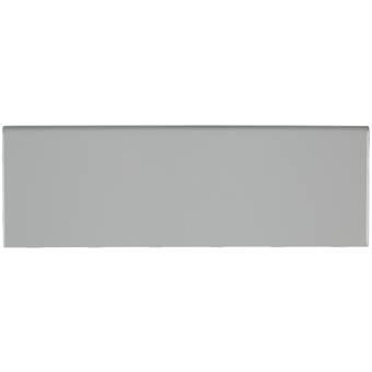 Daltile Slate Attache 12 X 3 Porcelain Bullnose Tile Trim In Meta Light Gray Wayfair