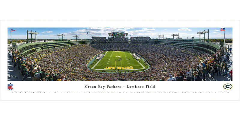 Blakewaypanoramas Nfl Green Bay Packers End Zone By James Blakeway Panoramic Photographic Print On Paper Wayfair