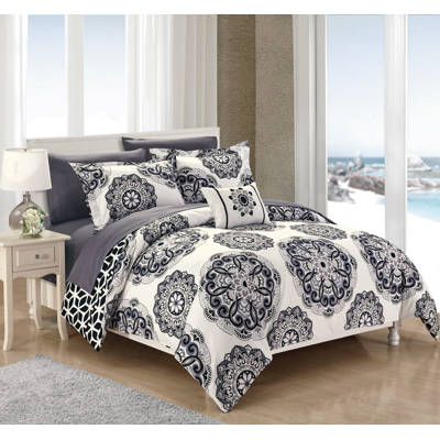 New Bone Collector Black And Grey Bed And Bath Set 14 Piece Save