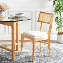 ellome wood and cane dining chair