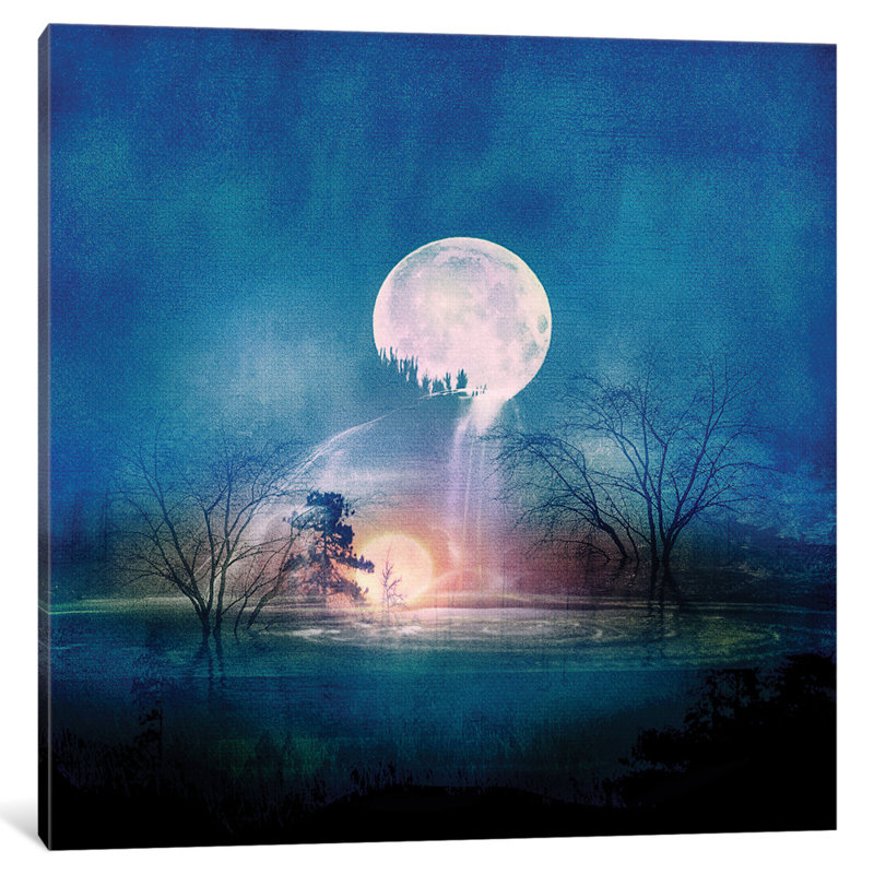 Latitude Run Moon Above Sun Below Painting Print On Wrapped