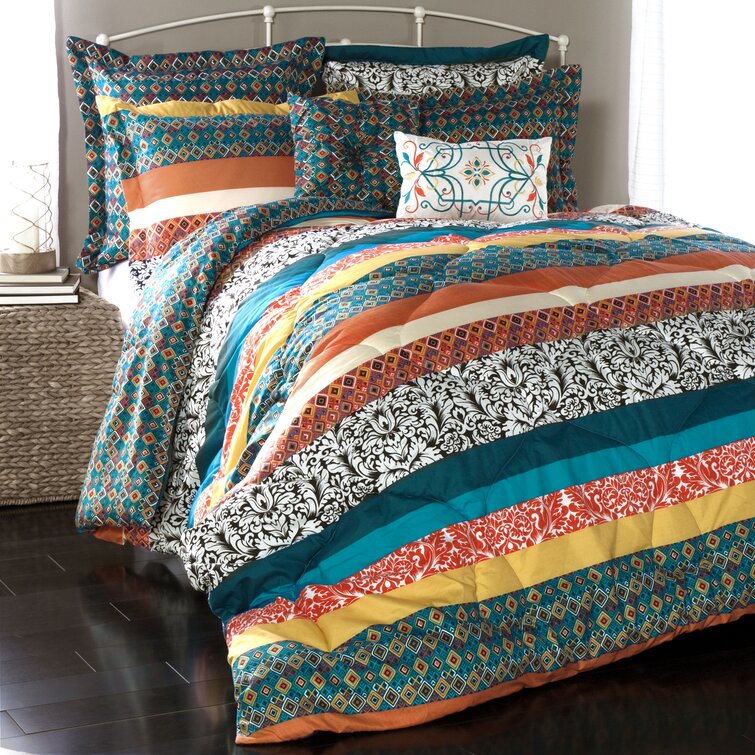 The Pillow Collection Roxie Geometric Bedding Sham Turquoise King/20 x 36 