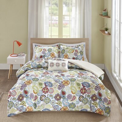 Bungalow Rose Weidler 4 Piece Reversible Duvet Cover Set Reviews