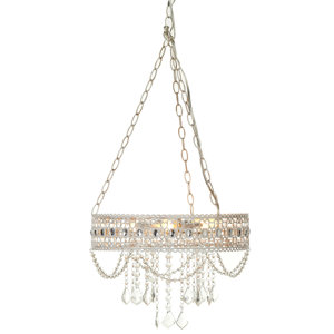 Zaid Hanging Filigree 3-Light Mini Chandelier