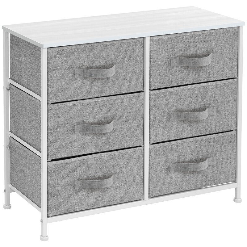 Ebern Designs Mandwe 6 Drawer Double Dresser Reviews Wayfair