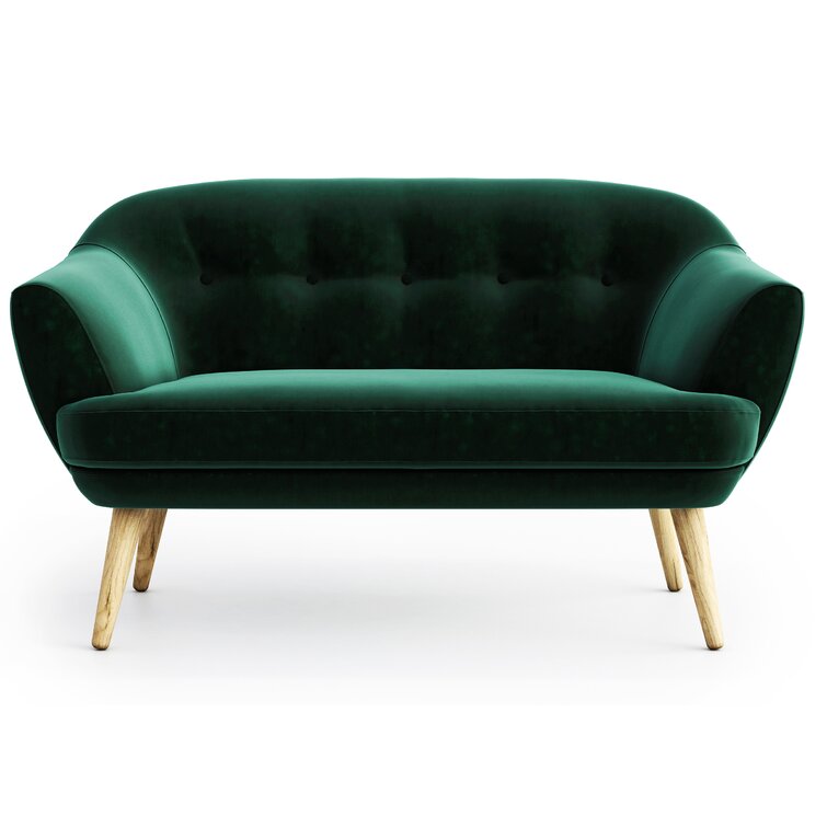 Hykkon Keaton 2 Seater Upholstered Sofa & Reviews | Wayfair.co.uk