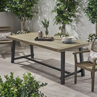 long narrow patio dining table