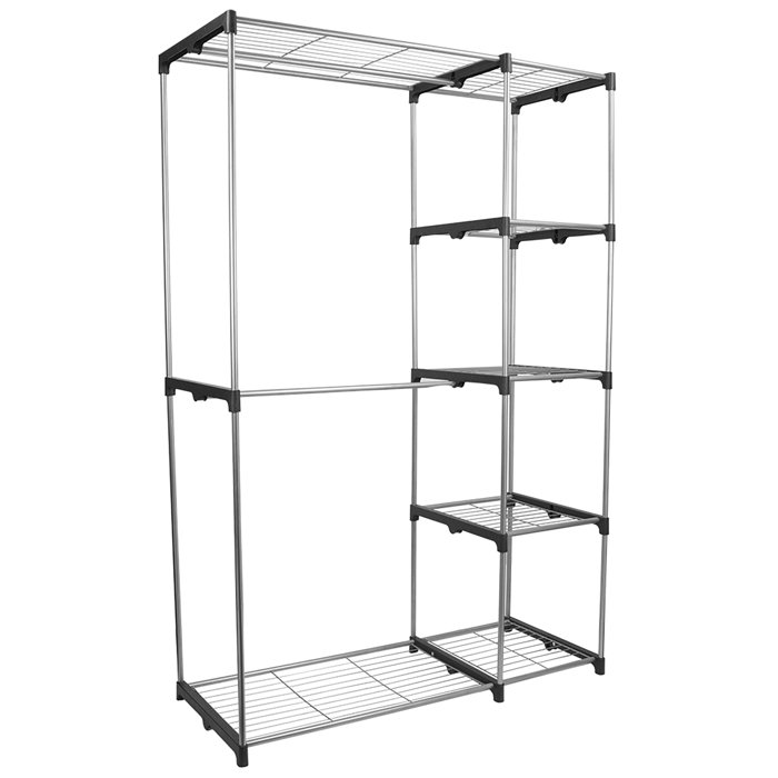 36 Inch Sunbeam Free Standing Zippered Storage Closet Organizer