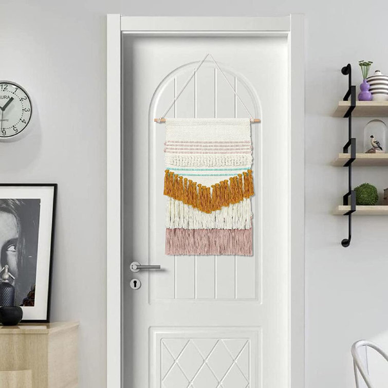 Rainbow Tassel Macrame Tapestry Cotton Wall Hanging Ornament Home Room Decor 
