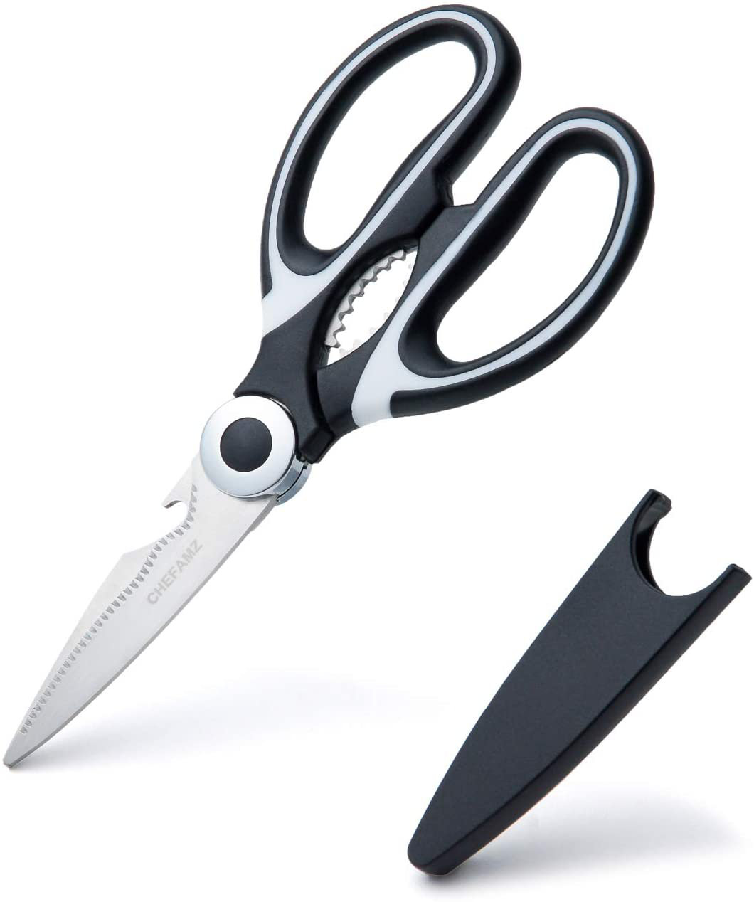 Dishwasher Safe Strong /& Large Heavy Duty Kitchen Scissor Shears Soft Grip