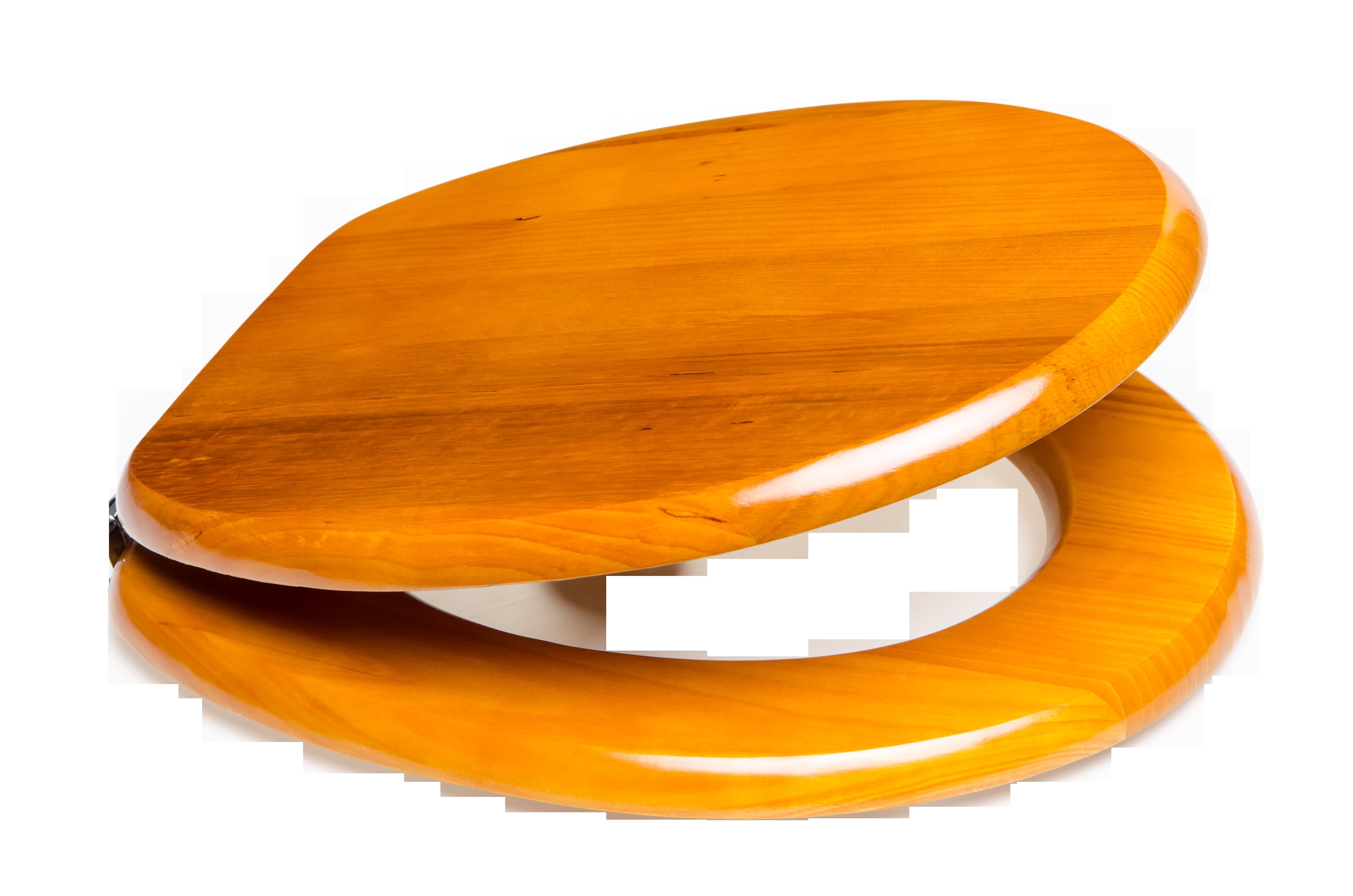 Toilet Seat Wood with Automatic Closing Toilet Lid Wood Core Toilet Lid Soft Close 