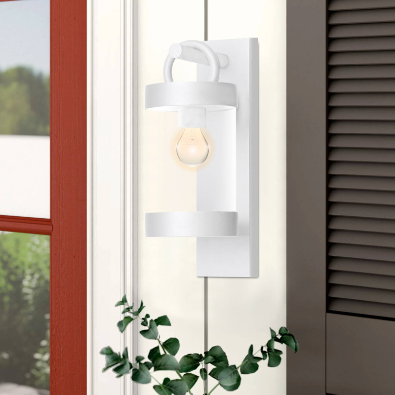 Magliana Aluminum LED Wall Light Fixture Finish: White