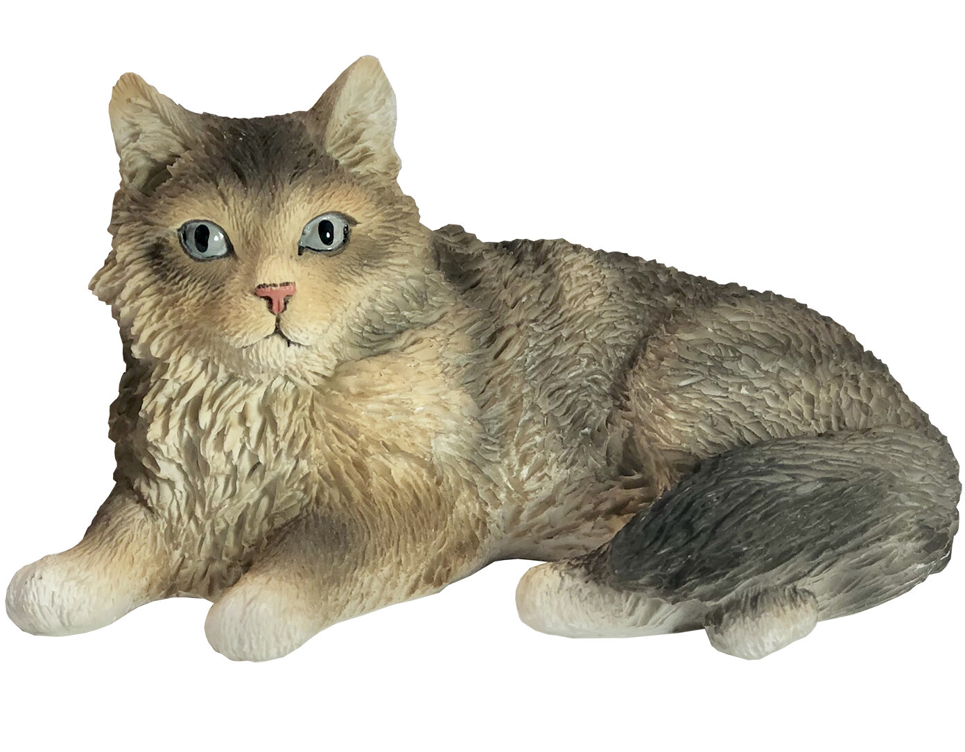 Maine Coon Silver Cat TINY ONES Figurine Statue Pet Resin 