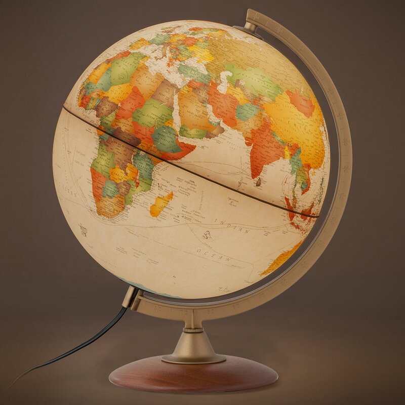 Charlton Home® Illuminated Desktop Globe & Reviews | Wayfair