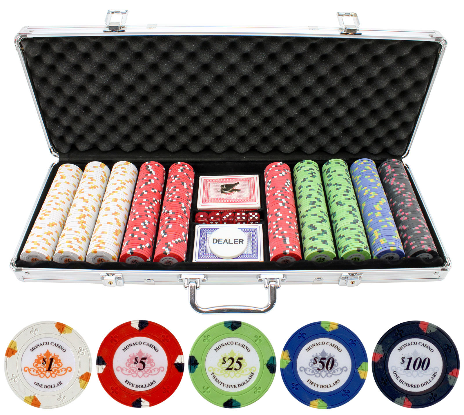 100pcs Ultimate Casino Laser Clay Poker Chips $50 
