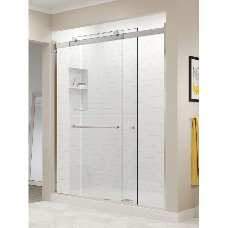 Basco Rotolo 44 W X 76 H Bypass Semi Frameless Shower Door Wayfair