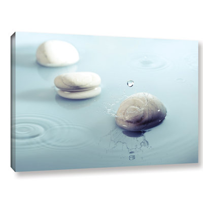 Zen Rain 1 Photographic Print on Wrapped Canvas Latitude Run Size 12 H x 18 W x 2 D