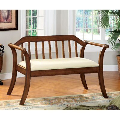 Etzel Wood Bench Darby Home Co