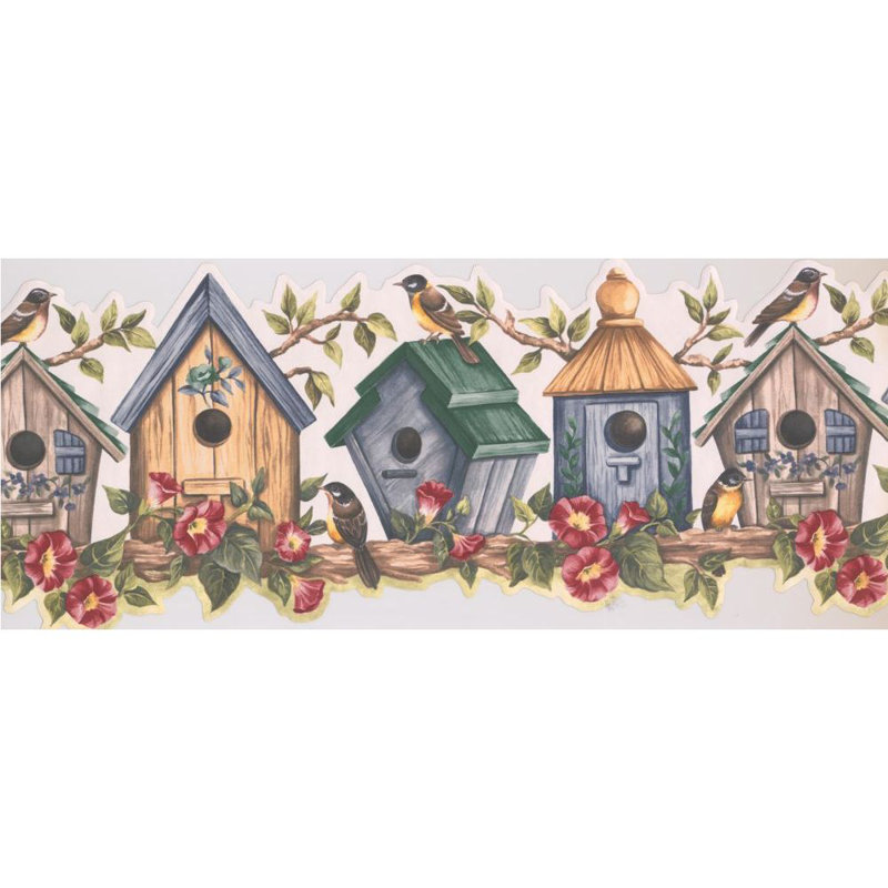 August Grove Jenkin Bird House 15 L X 10 W Wallpaper Border