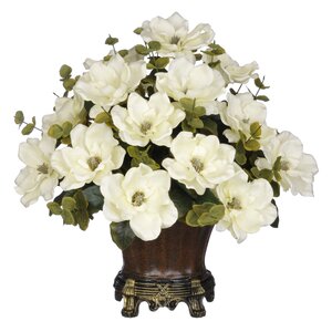 Magnolia Centerpiece in Decorative Vase