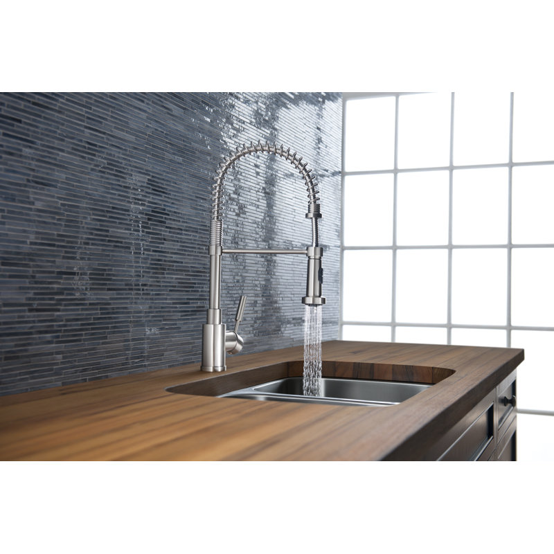Meridian Semi Pro Pull Down Single Handle Kitchen Faucet Reviews