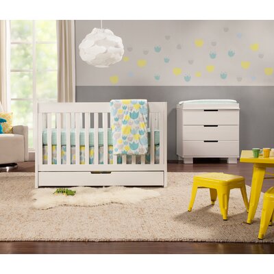 Mercer 3 In 1 Convertible Standard Crib And Changer Combo 2 Piece