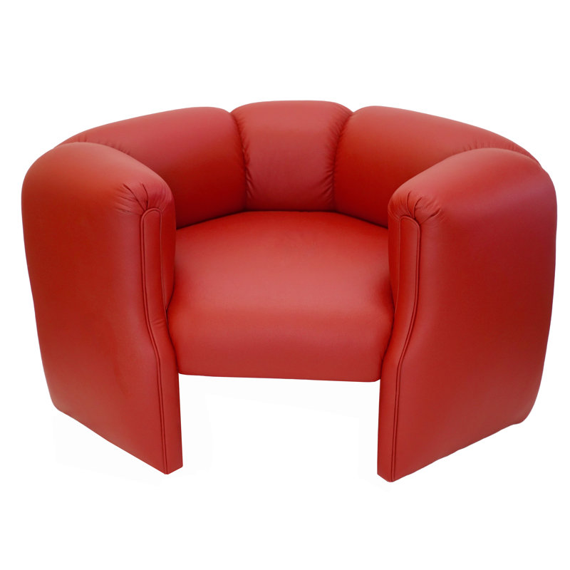 Kettler 50" W Faux Leather Armchair