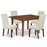 Nergizli 5 Piece Extendable Solid Wood Dining Set by Winston Porter