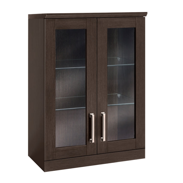 Home Bar Short Wall Mounted Curio Cabinet