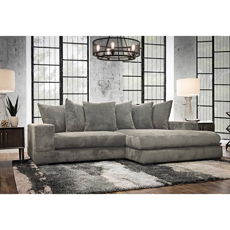 Luxe 108" Wide Right Hand Facing Sofa & Chaise