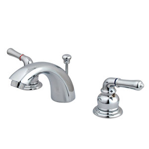 Magellan Double Handle Widespread Bathroom Faucet with ABS Pop-Up Drain