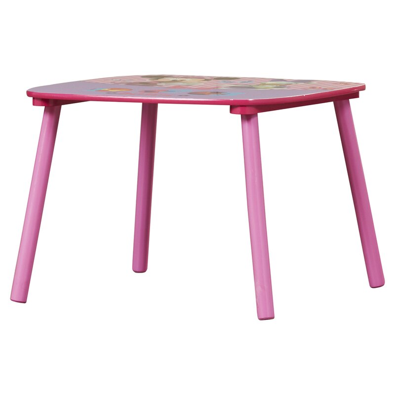 wooden minnie mouse table and chairs