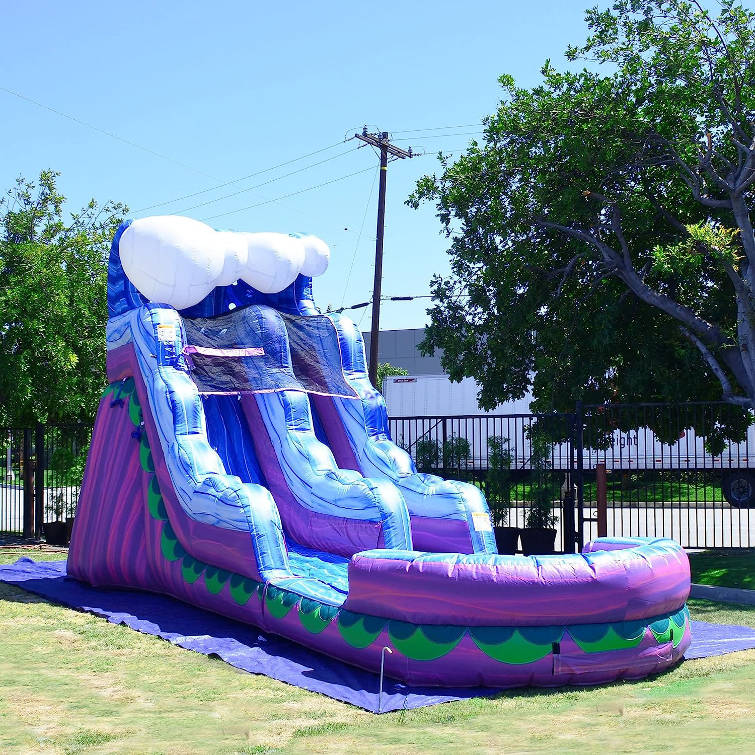 Jumporange 15’ Mermaid Water Slide Inflatable With Splash Pool Wayfair